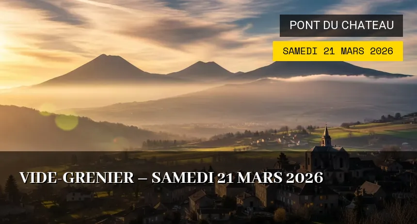 Affiche de l'événement : Vide-grenier – Samedi 21 Mars 2026
