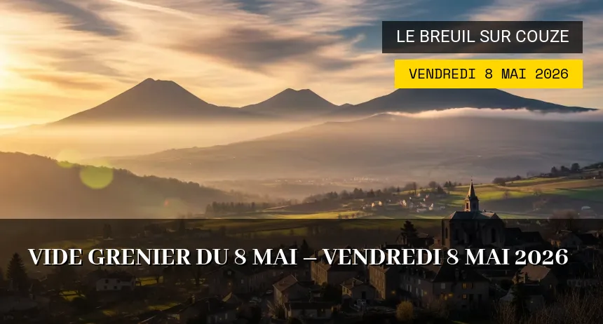 Affiche de l'événement : Vide grenier du 8 Mai – Vendredi 8 Mai 2026