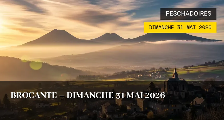 Affiche de l'événement : Brocante – Dimanche 31 Mai 2026