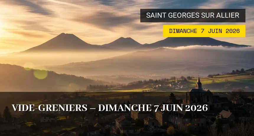 Affiche de l'événement : Vide-greniers – Dimanche 7 Juin 2026