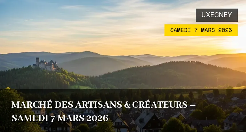 Affiche de l'événement : Marché des Artisans & Créateurs – Samedi 7 Mars 2026