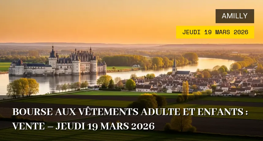 Affiche de l'événement : Bourse aux vêtements adulte et enfants : Vente – Jeudi 19 Mars 2026