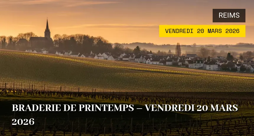 Affiche de l'événement : Braderie de Printemps – Vendredi 20 Mars 2026