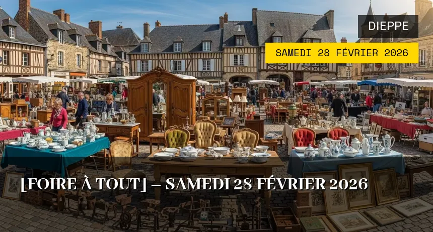 Affiche de l'événement : [Foire à tout] – Samedi 28 Février 2026