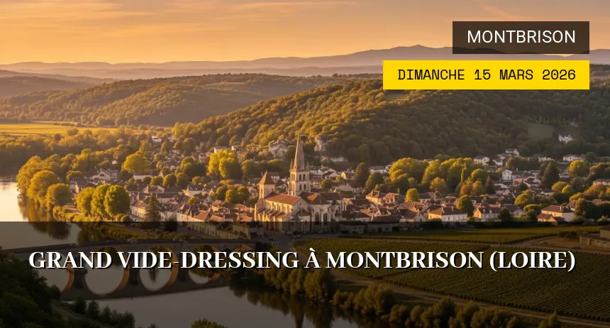 Affiche de l'événement : Grand Vide-Dressing à Montbrison (Loire)