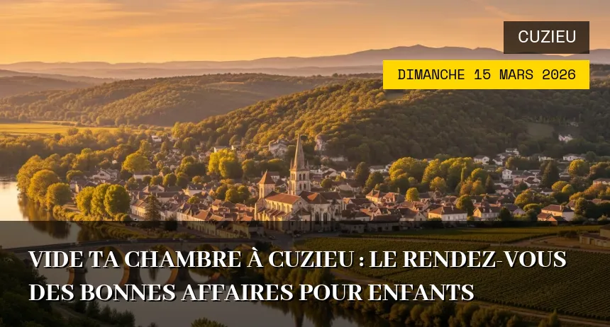 Affiche de l'événement : Vide ta Chambre à Cuzieu : Le rendez-vous des bonnes affaires pour enfants