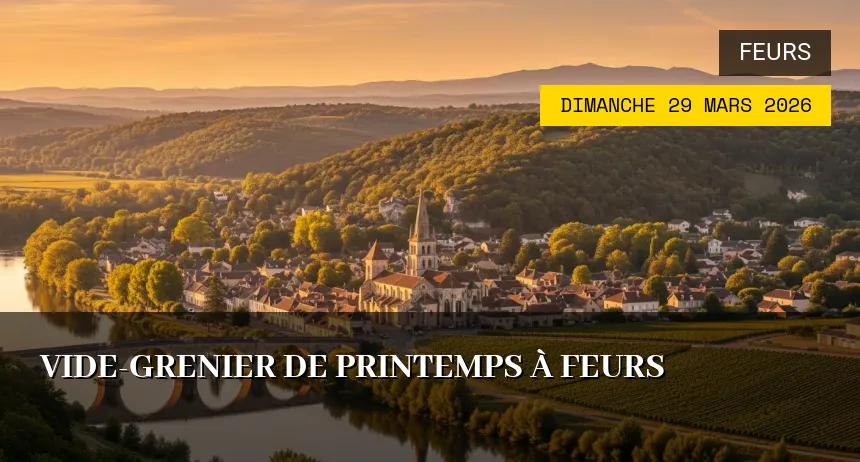 Affiche de l'événement : Vide-Grenier de Printemps à Feurs
