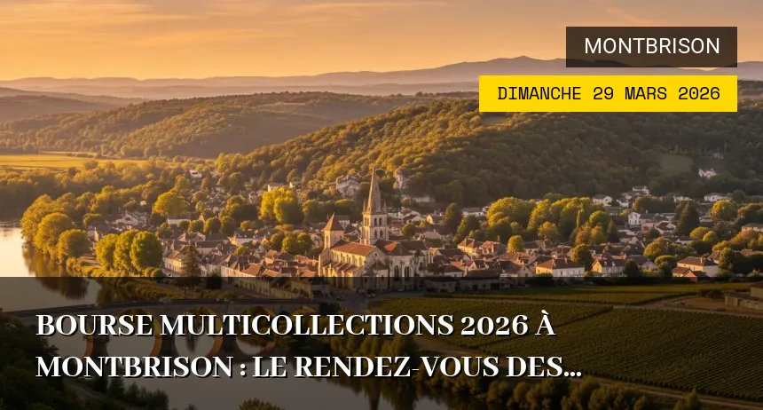 Affiche de l'événement : Bourse Multicollections 2026 à Montbrison : Le Rendez-vous des Collectionneurs