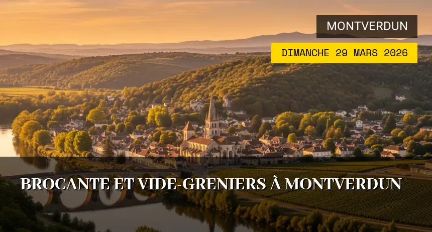 Affiche de l'événement : Brocante et Vide-Greniers à Montverdun