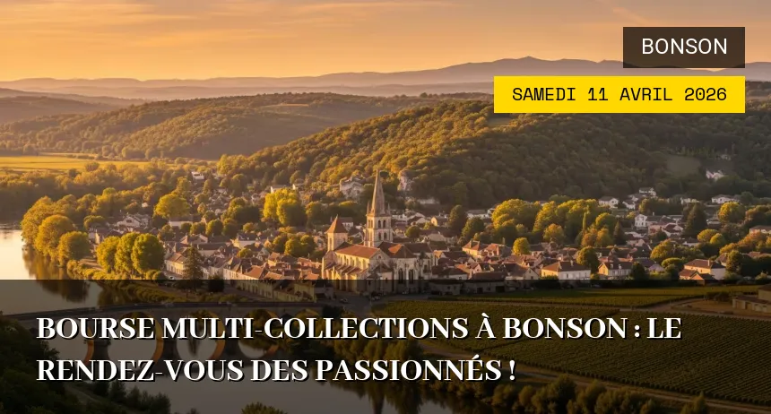 Affiche de l'événement : Bourse Multi-Collections à Bonson : Le Rendez-vous des Passionnés !