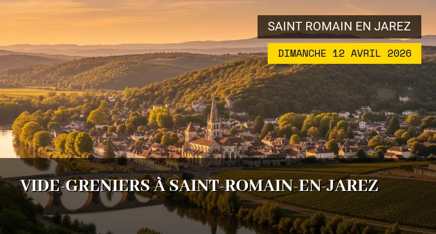 Affiche de l'événement : Vide-greniers à Saint-Romain-en-Jarez
