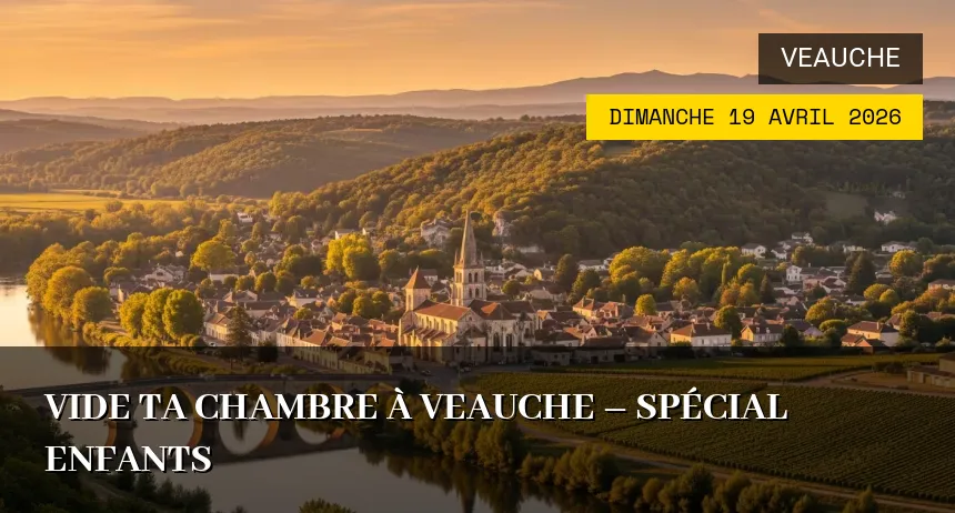 Affiche de l'événement : Vide ta Chambre à Veauche – Spécial Enfants