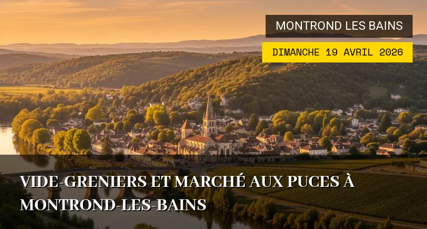 Affiche de l'événement : Vide-Greniers et Marché aux Puces à Montrond-les-Bains