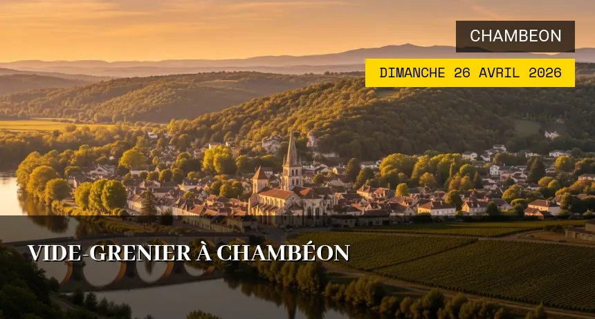 Affiche de l'événement : Vide-grenier à Chambéon