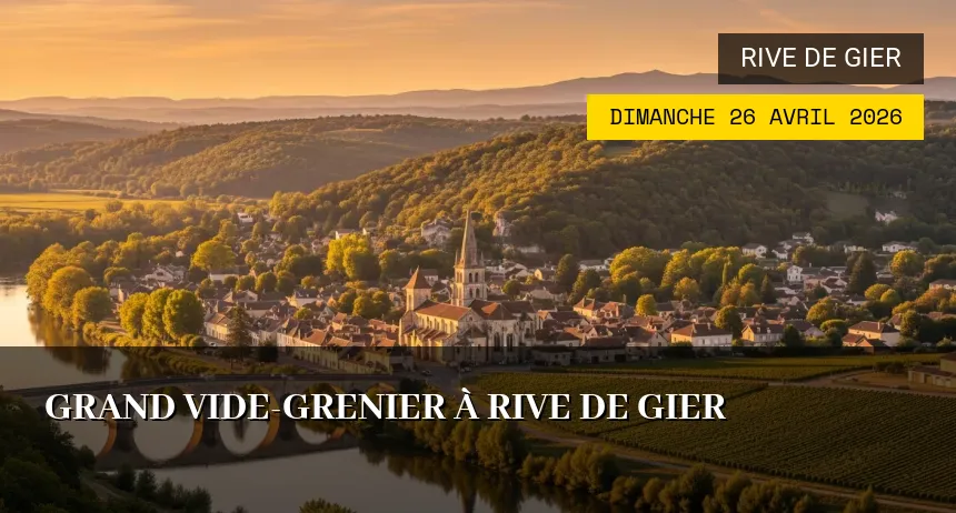 Affiche de l'événement : Grand Vide-Grenier à Rive de Gier