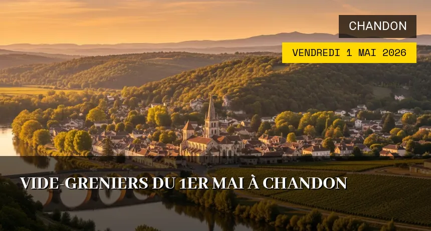 Affiche de l'événement : Vide-Greniers du 1er Mai à Chandon
