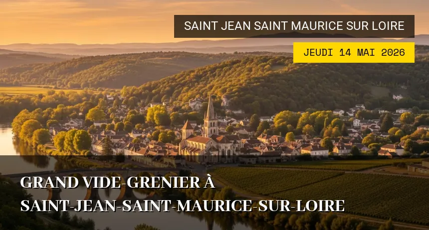 Affiche de l'événement : Grand Vide-Grenier à Saint-Jean-Saint-Maurice-sur-Loire