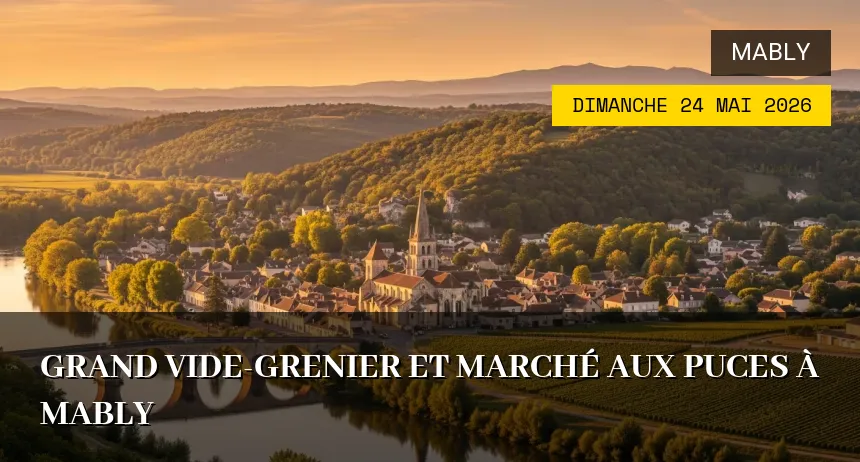Affiche de l'événement : Grand Vide-Grenier et Marché aux Puces à Mably