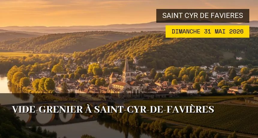 Affiche de l'événement : Vide-grenier à Saint-Cyr-de-Favières