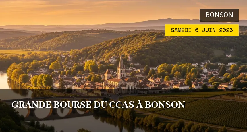 Affiche de l'événement : Grande Bourse du CCAS à Bonson