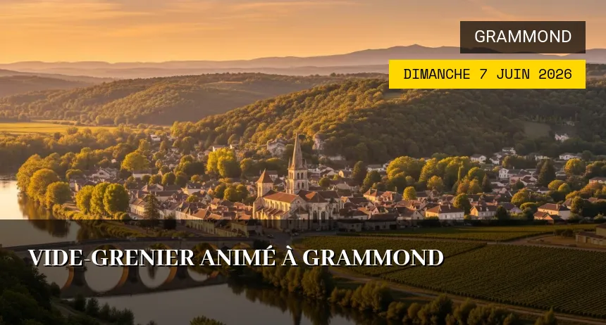 Affiche de l'événement : Vide-grenier animé à Grammond