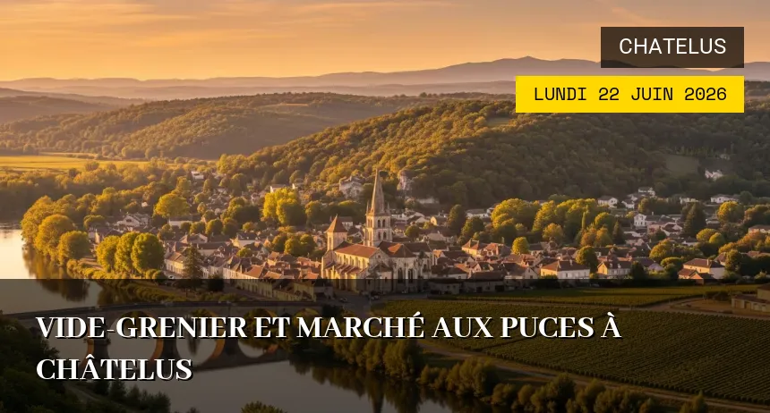 Affiche de l'événement : Vide-Grenier et Marché aux Puces à Châtelus