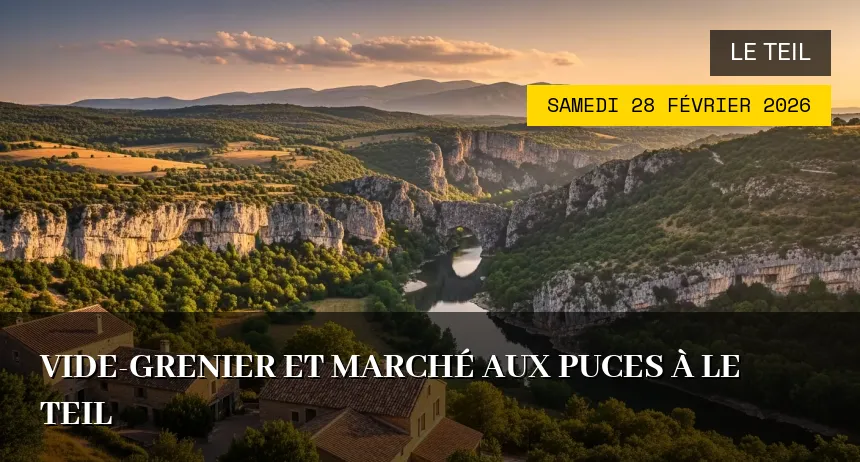 Affiche de l'événement : Vide-grenier et marché aux puces à Le Teil