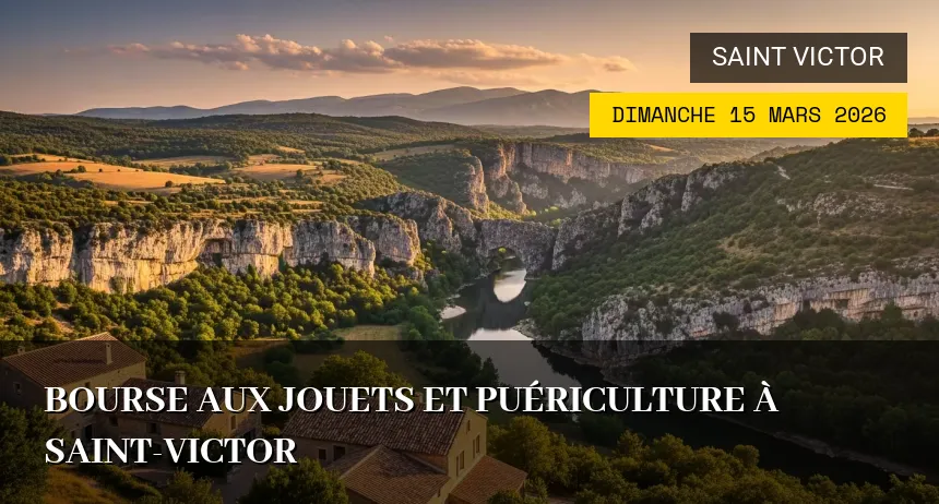 Affiche de l'événement : Bourse aux Jouets et Puériculture à Saint-Victor