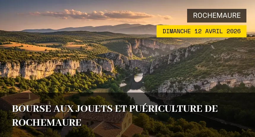 Affiche de l'événement : Bourse aux Jouets et Puériculture de Rochemaure