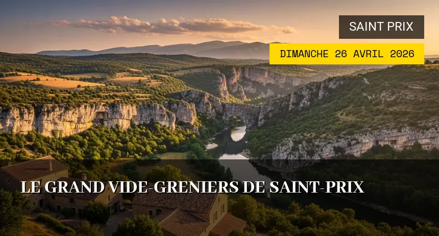 Affiche de l'événement : Le grand vide-greniers de Saint-Prix
