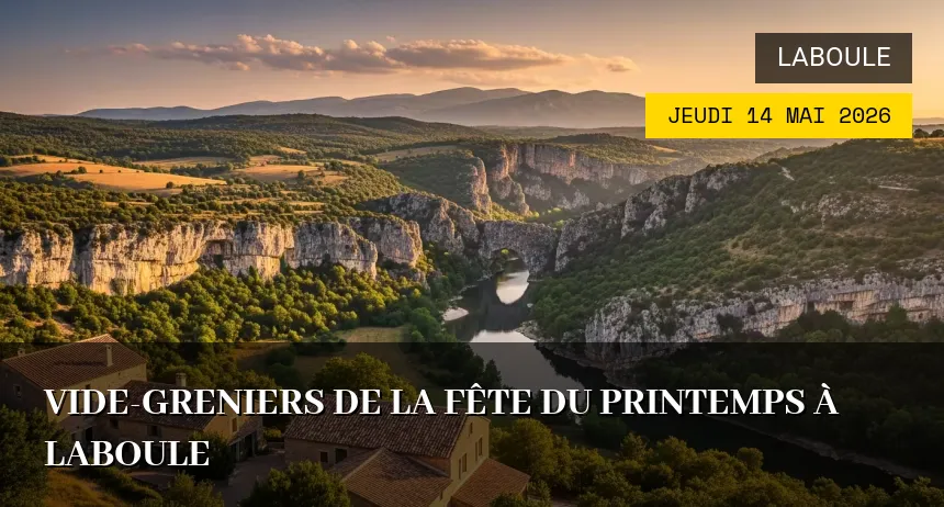 Affiche de l'événement : Vide-greniers de la Fête du Printemps à Laboule