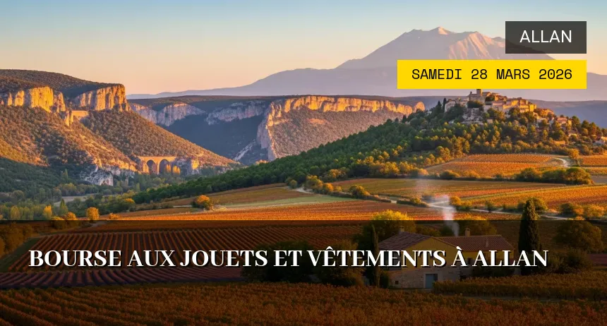 Affiche de l'événement : Bourse aux Jouets et Vêtements à Allan