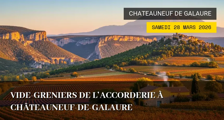 Affiche de l'événement : Vide-greniers de l&rsquo;Accorderie à Châteauneuf-de-Galaure