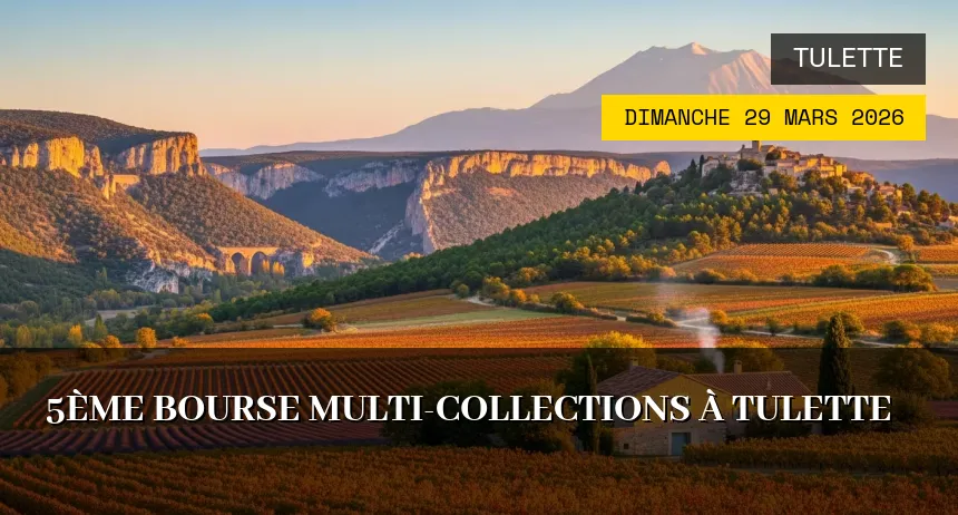 Affiche de l'événement : 5ème Bourse Multi-Collections à Tulette