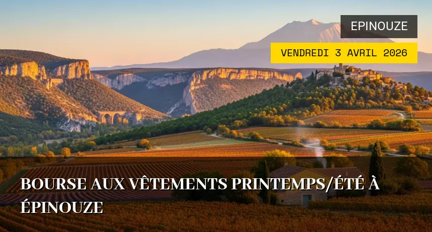 Affiche de l'événement : Bourse aux Vêtements Printemps/Été à Épinouze