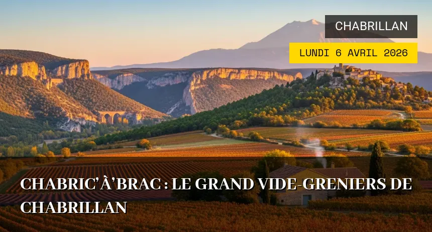 Affiche de l'événement : Chabric&rsquo;à&rsquo;Brac : Le grand vide-greniers de Chabrillan