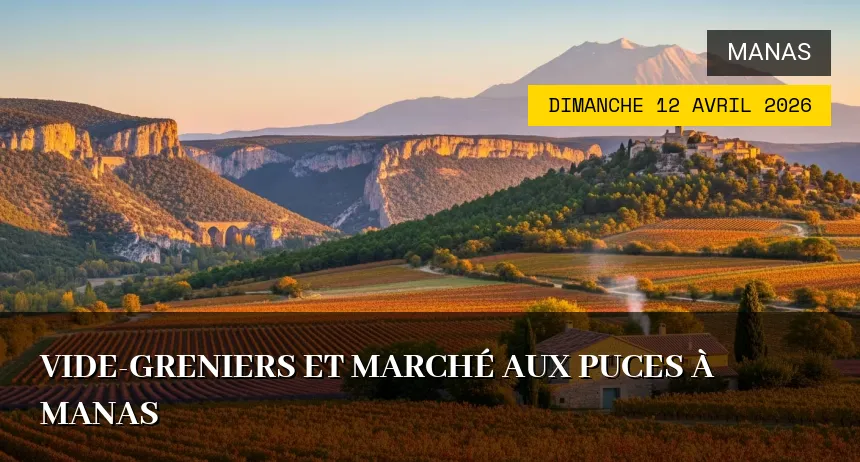Affiche de l'événement : Vide-greniers et Marché aux puces à Manas