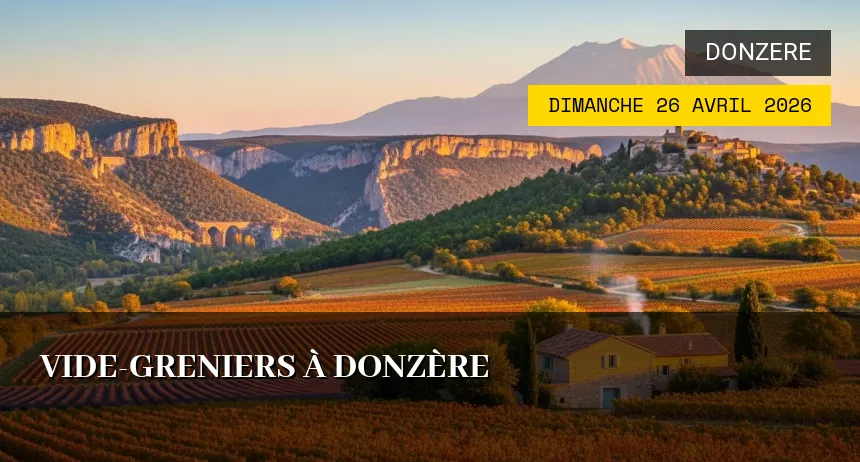 Affiche de l'événement : Vide-greniers à Donzère