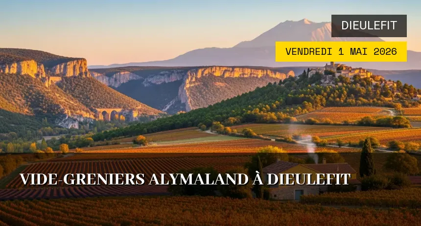 Affiche de l'événement : Vide-greniers Alymaland à Dieulefit