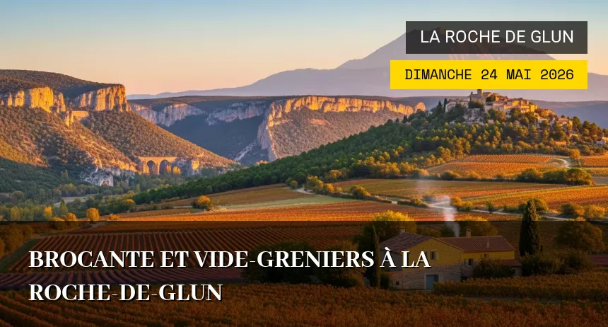 Affiche de l'événement : Brocante et Vide-greniers à La Roche-de-Glun