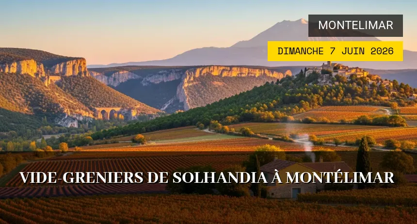 Affiche de l'événement : Vide-greniers de Solhandia à Montélimar