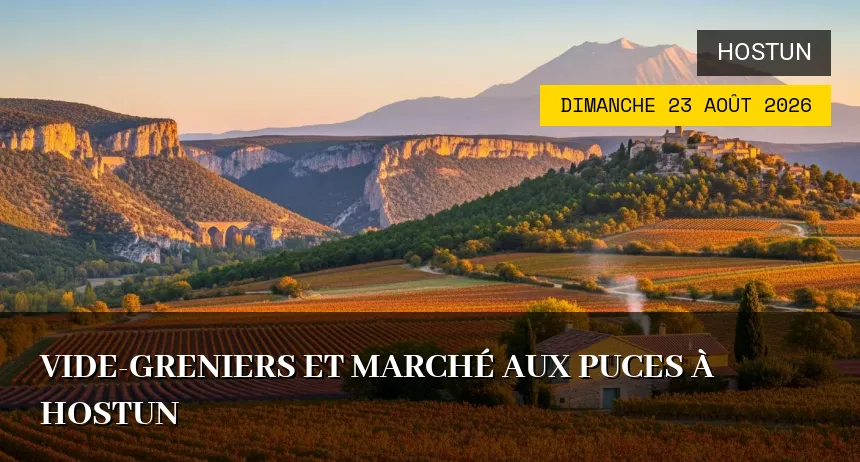 Affiche de l'événement : Vide-greniers et marché aux puces à Hostun