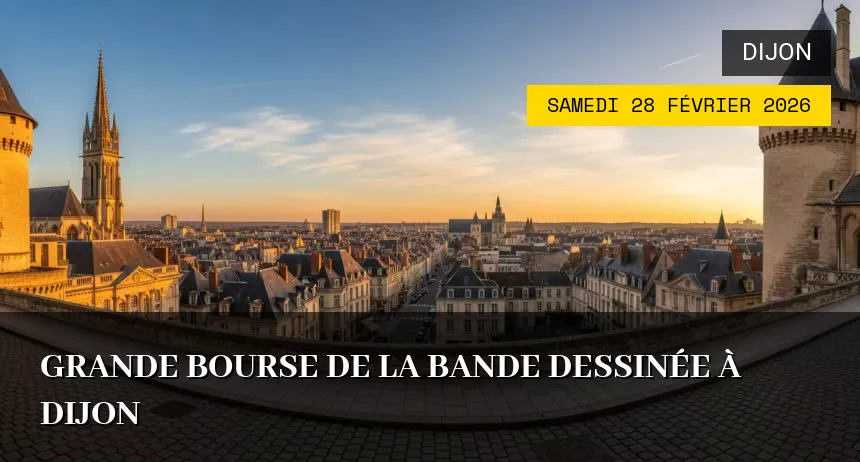 Affiche de l'événement : Grande Bourse de la Bande Dessinée à Dijon