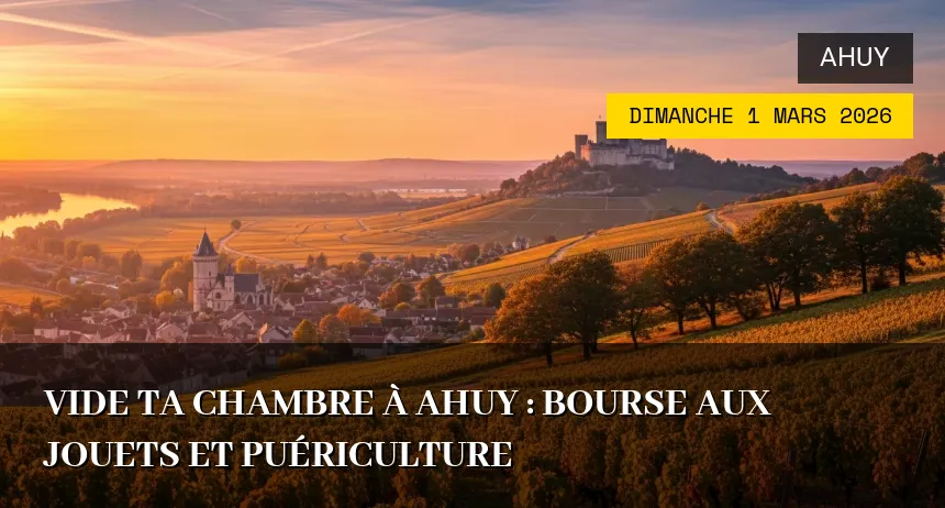 Affiche de l'événement : Vide ta Chambre à Ahuy : Bourse aux jouets et puériculture
