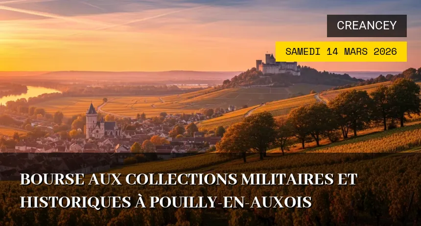 Affiche de l'événement : Bourse aux Collections Militaires et Historiques à Pouilly-en-Auxois
