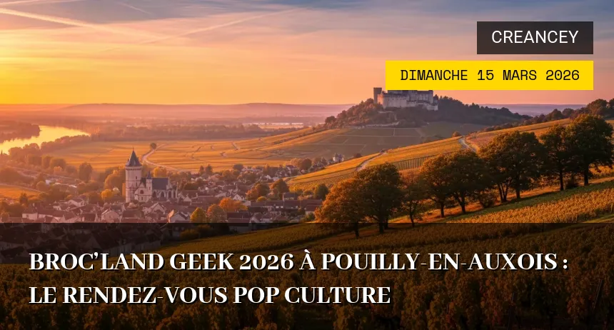Affiche de l'événement : Broc&rsquo;Land Geek 2026 à Pouilly-en-Auxois : Le rendez-vous Pop Culture
