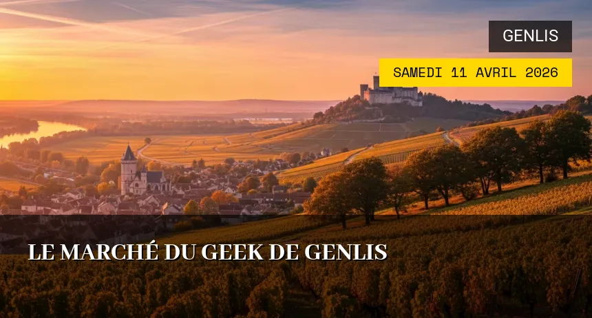 Affiche de l'événement : Le Marché du Geek de Genlis