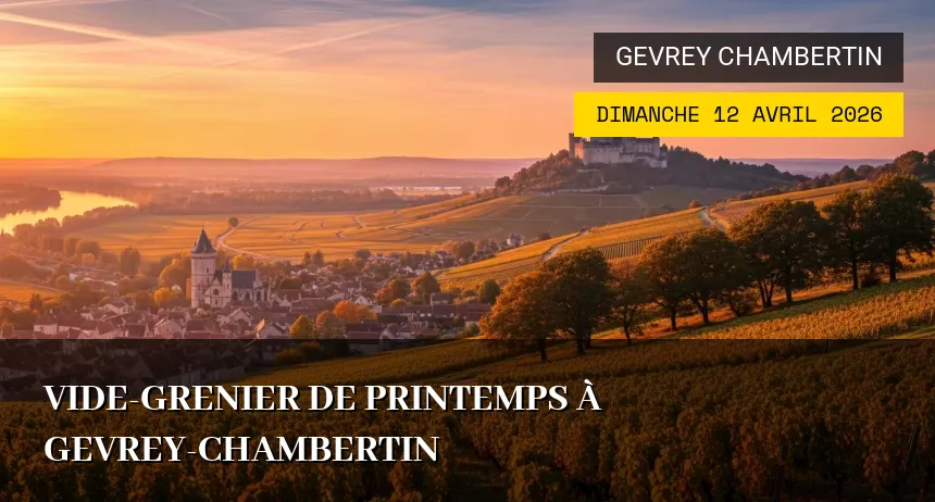 Affiche de l'événement : Vide-grenier de Printemps à Gevrey-Chambertin
