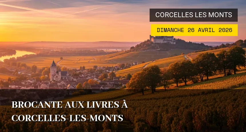 Affiche de l'événement : Brocante aux Livres à Corcelles-les-Monts