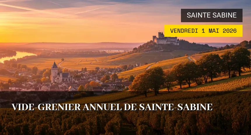 Affiche de l'événement : Vide-grenier annuel de Sainte-Sabine